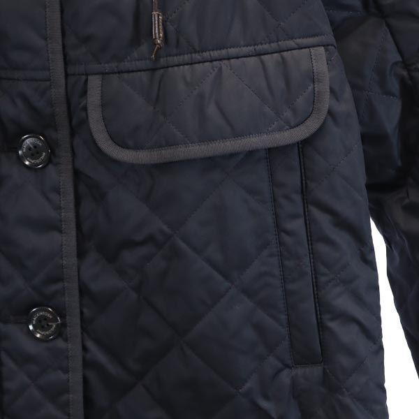 MACKINTOSH PHILOSOPHY Quilted Coat 36 Navy System Sanyo Shokai Women Used