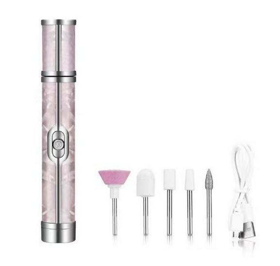 Rechargeable Electric Nail Grinder Polisher Cuticle Remover Manicure Tool - Cross-border Compatible