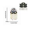 1Pc Comfortable Performance Diamond Chain Stage Tassel Shoulder Dress Lightweight Visual Effects Polyester Decoration