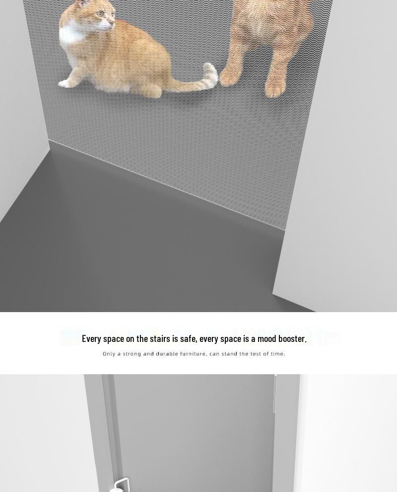 Automatic Retractable Pet Safety Gate - Punch-Free Isolation for Stairs and Dog Areas