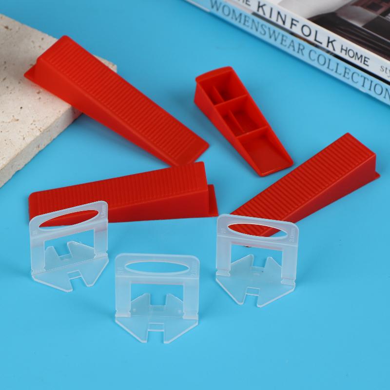 100Pcs Ceramic Tile Spacers Tile Leveling System Clips 1.0/2.0/3.0Mm For Ceramic Tile Laying Leveling Construction Tools