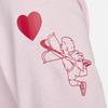 Nike Valentinstag Serie Einfarbig Rundhals Lässig Langarm T-Shirt Herren Oberteile Schaumrosa FV3994-663