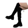 Fashion Mid Heels Women Long Boots 2025 Fashion Suede Platform Shoes Designer Elegant Winter Clasical Pumps Dress Knee Boots De Mujer
