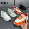 Fashion Casual Color Block Mesh Breathable Increased Internal Platform Designer Chunky Sneakers for Men Women Fashion Running Men Shoes