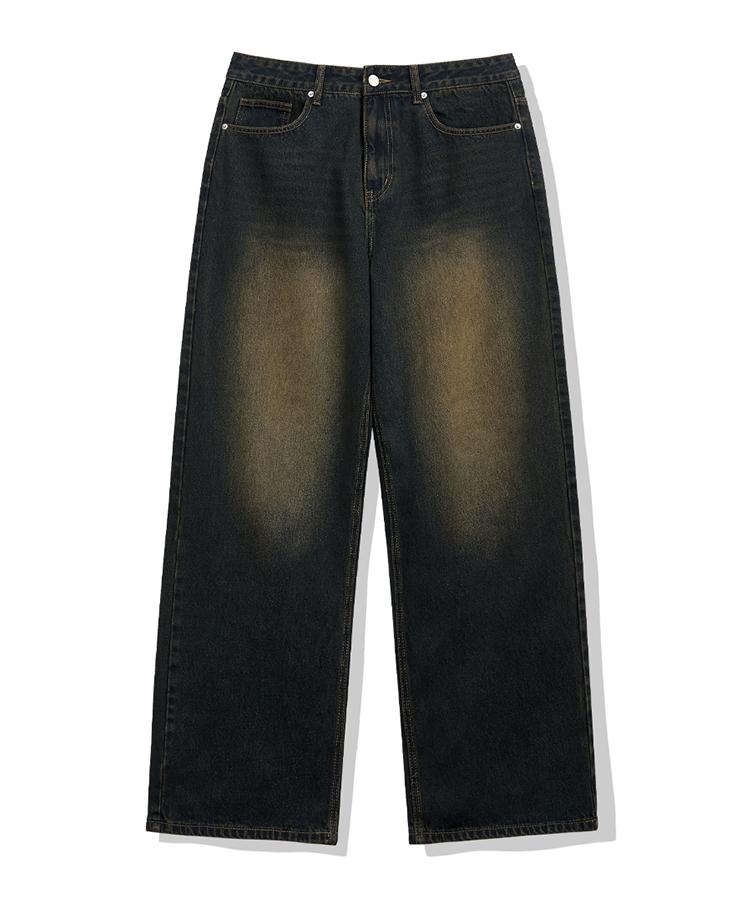 ULIFEZIP [Set] Any Normal Women'S Back Pocket Balloon Wash Wide Denim Pants 9 Colors [Ulzd_0048] (A Type)