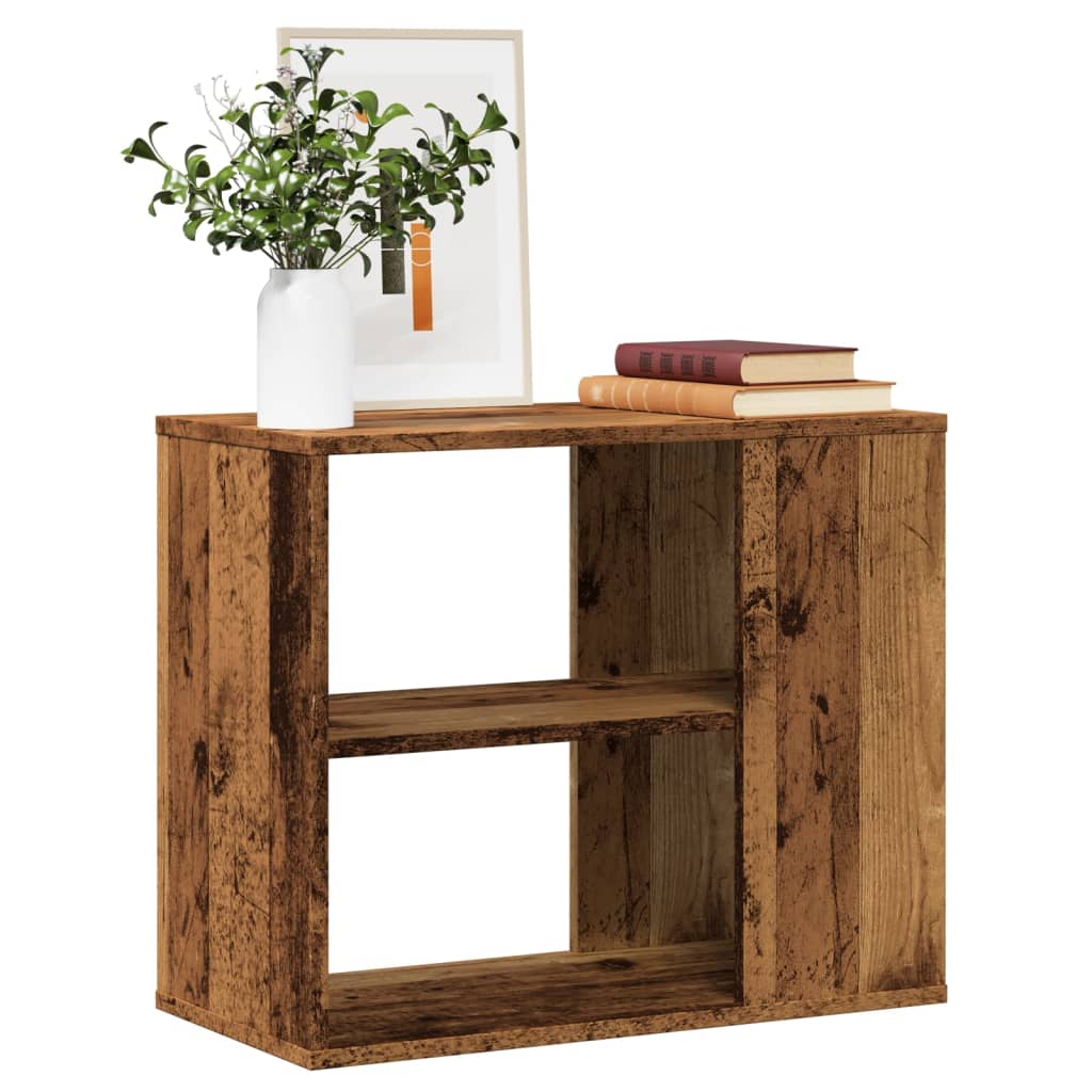 Side Table Cabinet with Rustic Wood Look 60 x 30 x 50 cm Engineered Wood