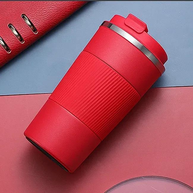 Car Vacuum Bottle Coffee Flask Leak-Proof 304 Double Water Thermos 380ml/510ml Thermal Steel Stainless Travel Mug Non-Slip Cup