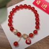 Pendant Burst Bead Bracelet Lucky Cat Beads Bangles Delicate New Snake Year Bracelet  New Year