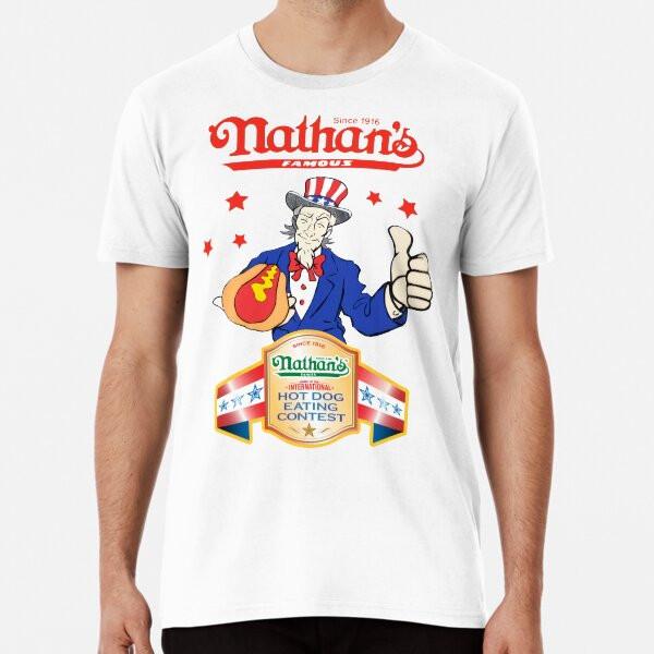 Joey Chestnut Nathans Hot Dog Eating Fourth  S To 5XL Made In the AU/USA T-Shirt