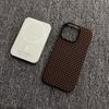 Applicable To IPhone 17 Kevlar Mobile Phone Case Magnetic Suction Apple 16proMax Half Pack Carbon Fiber 15 Protective Case 14