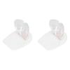 2Pcs Shower Wine Holder Transparent Plastic Simple Compact Easy Mounting Wine Glass Holder for