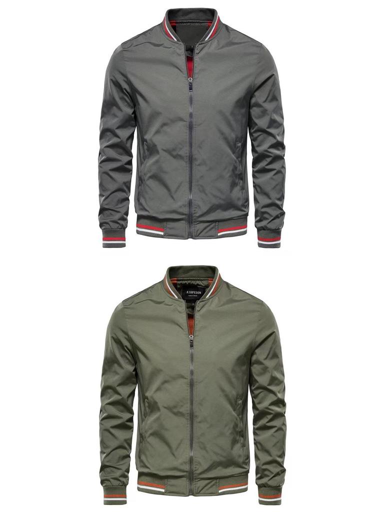 Trendy Men's European-American Spring/Autumn Casual Jacket - Fashionable Thin Outerwear