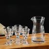 Wine Dispenser and Shot Glass Baijiu Kettle High End Whiskey Dispenser Decanter Transparent Small Wine Glass Classic Spirits Cup