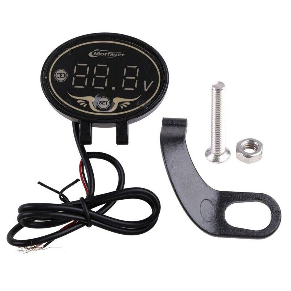 Metal Voltage Display For Car Motorcycle 12V24V Battery Voltmeter Display  Motorcycle