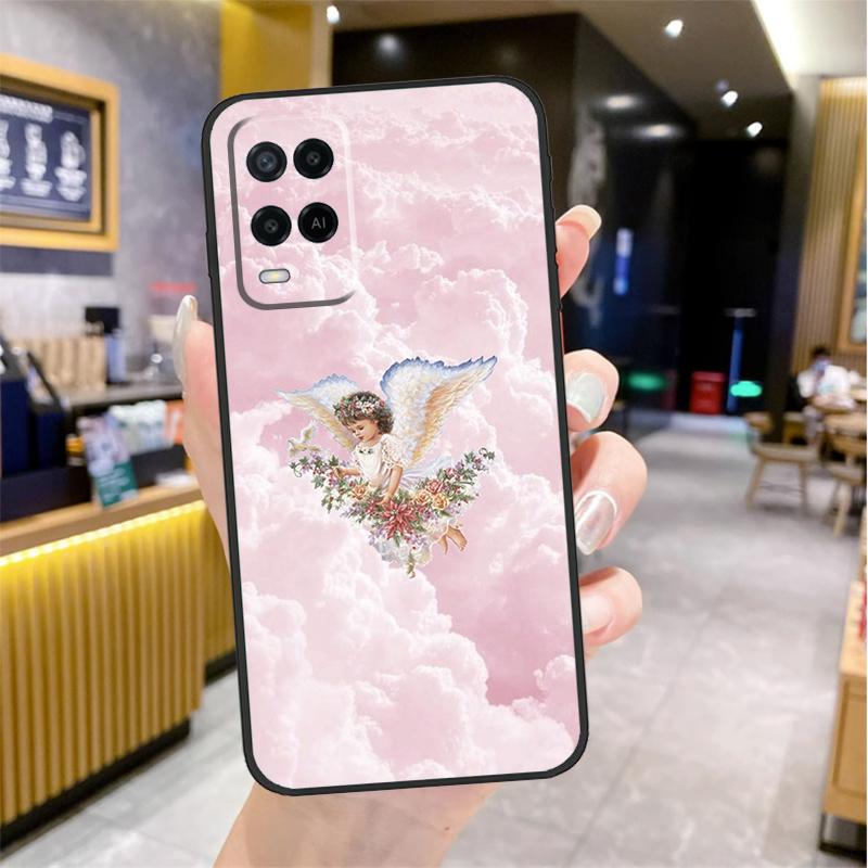 Renaissance Angel Aesthetic Case For Oppo A80 A40 A60 A18 A38 A58 A78 A98 A96 A76 A16 A94 A74 A54 A15 A17 A57 A77 A5 Pro