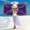 Minnesota Vikings Print Beach Towel, Large Soft Quick Dry Towel for Beach Camping Swimming