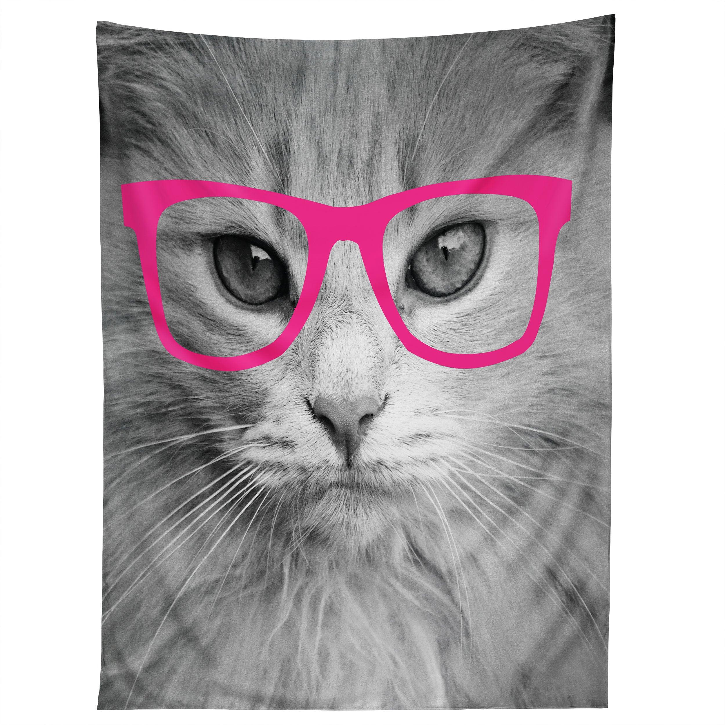 HIPPEST CAT PINK tapestry 75x100