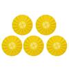 5pcs Beehive Door Exit Disc Plastic 16 Way Round Anti Running Escape Plate Beekeeping Tool 9.8x0.3in Yellow