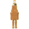Walnut Soldier Decoration Pendant Flocked Material Christmas Decor Festive Flocking Nutcracker Hanging Ornaments Christmas