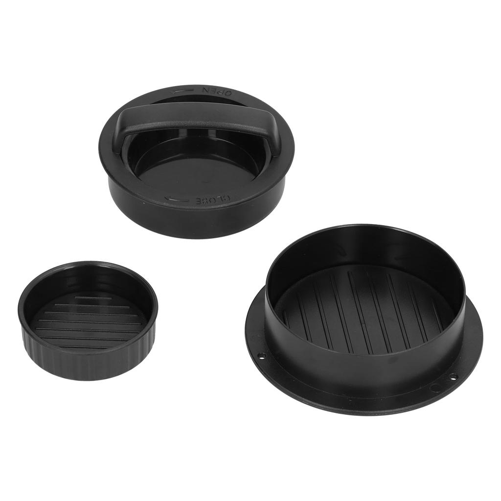 Hamburger Press Non Stick Round Patty Making Mold Cookware BBQ Kitchen Accessory Black