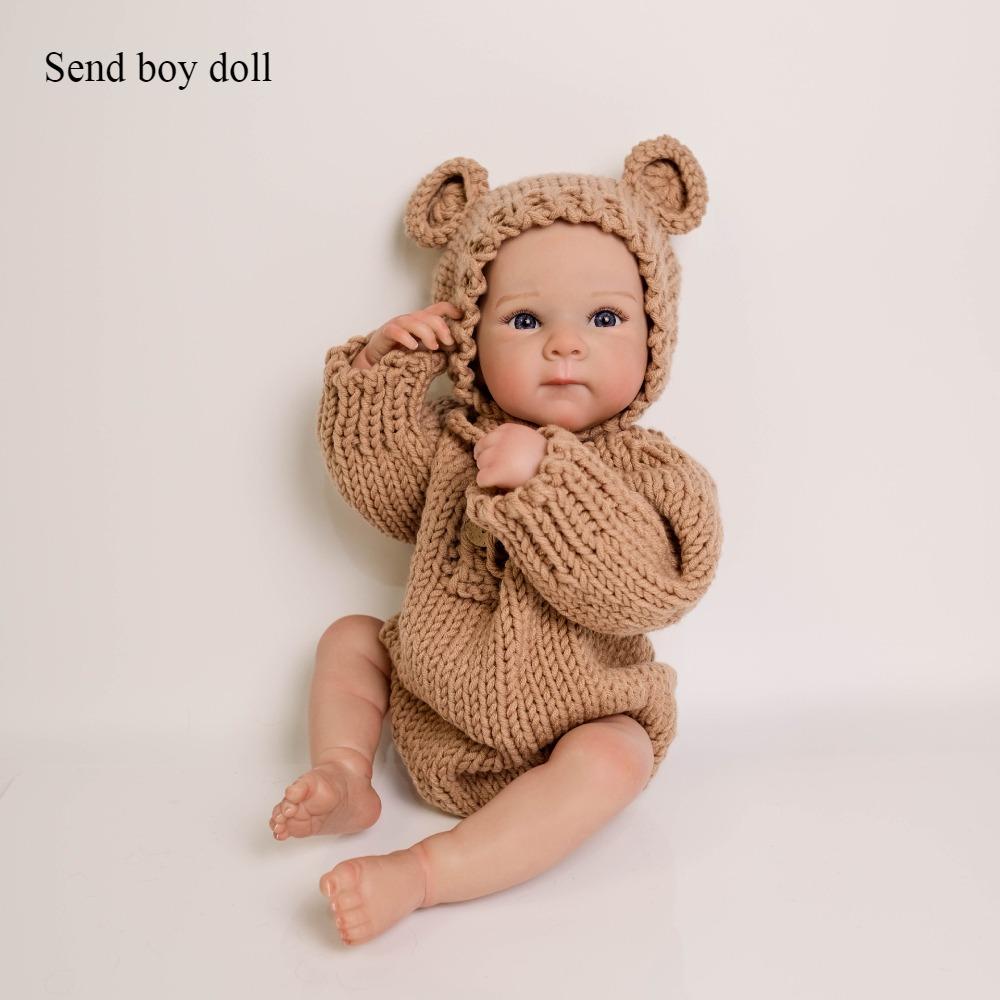 

18-дюймовые милые куклы Bettie Reborn для мальчиков и девочек, полностью силиконовое тело, реалистичная кукла Rebirth, ручная работа, окрашенные волосы, реалистичные куклы-младенцы, игрушка для детей full silicone boy