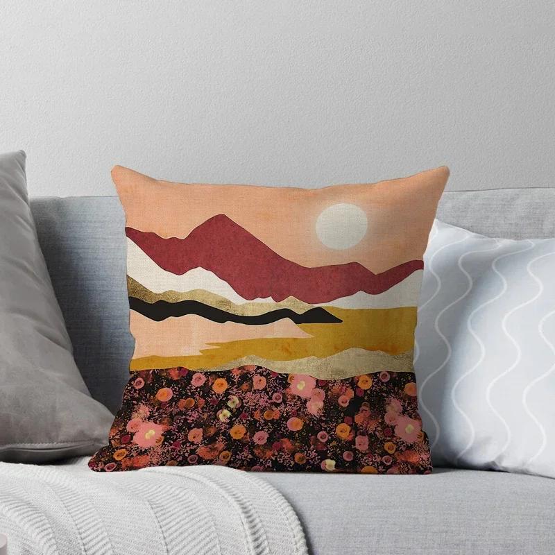 Federa per Cuscino Decorativa per la Casa Copricuscini Autunno Nordico X Soggiorno Moderno Divano Marocco Peluche Colore