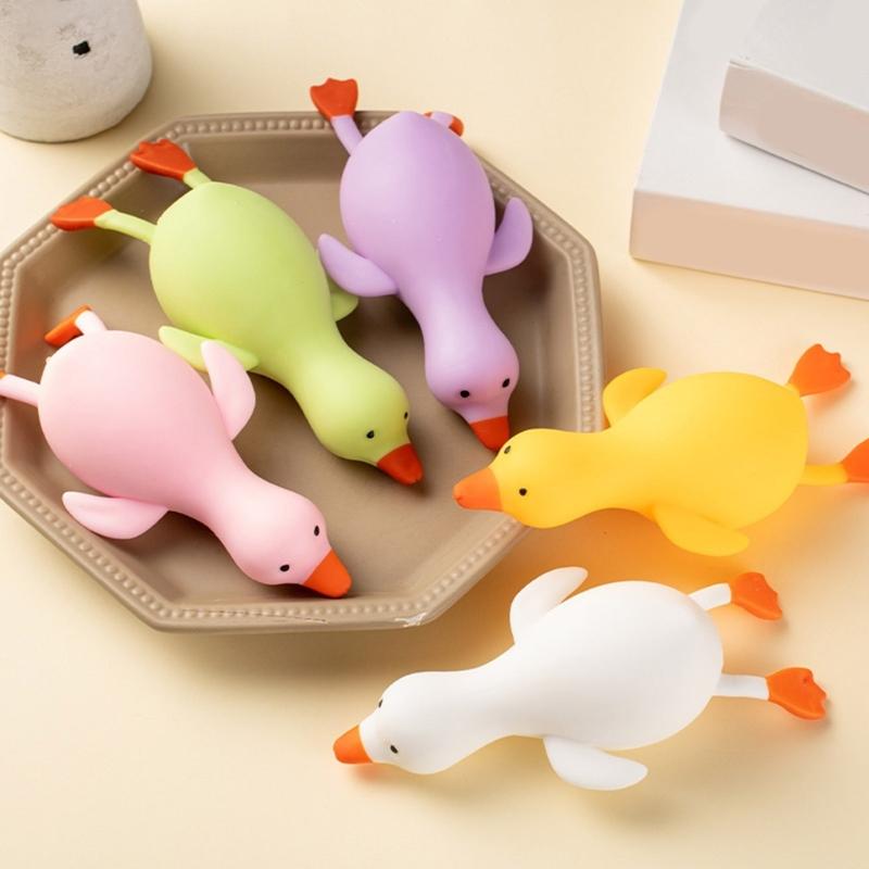 Adorable Duck Shaped Adorable Sensory Toy For Stress Anxiety Relief Safe Durable Silicone Material Kids Adults Gift
