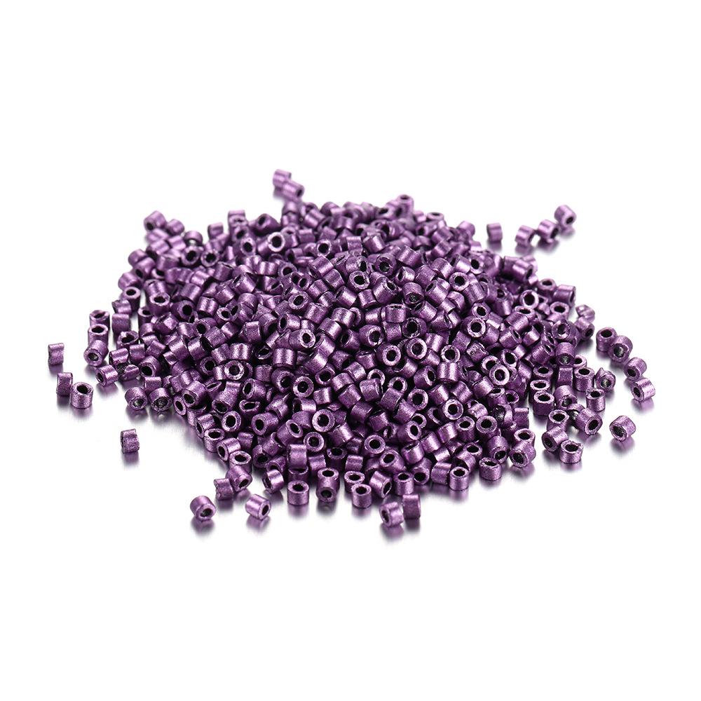 Handgefertigtes DIY Saatperlen-Set: 25 Farben, 2 mm, 1800 Stück, Röhrenzubehör