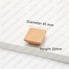 NAIERDI Solid Wood Cabinet Handles Modern Single Hole Wooden Pulls Octagon Round Knobs for Kitchen Cupboard Wardrobe Hardware