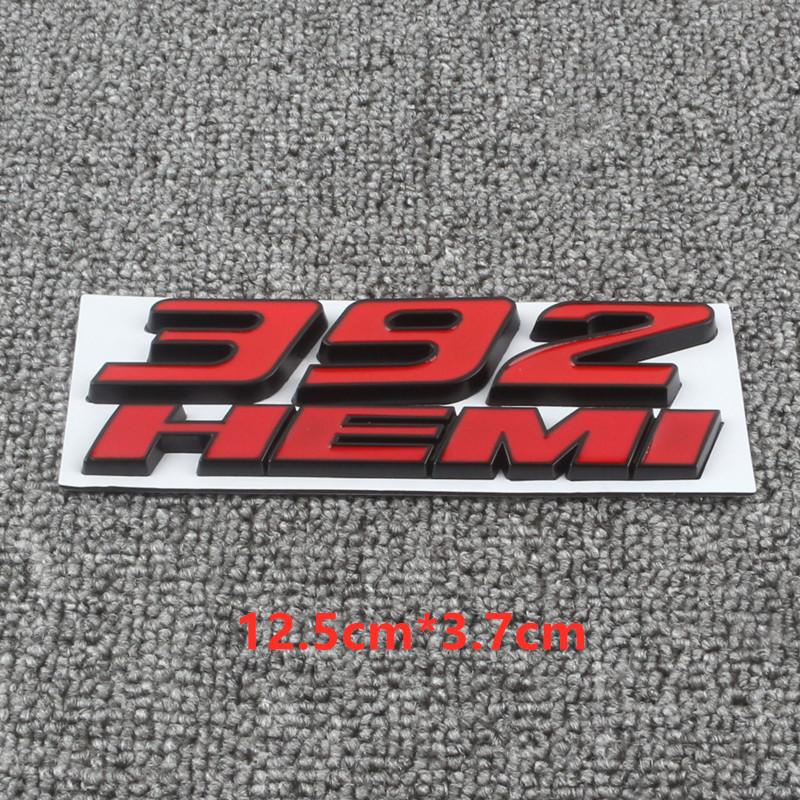 Metal 392 6.4L Car Engine Emblem Car Stickers For Hemi 345 Hemi Charger Caravan Durango Caliber Journey Challenger Avenger Badge