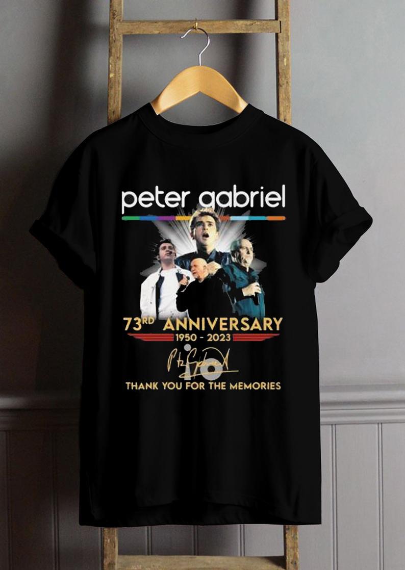 Peter Gabriel 73rd Anniversary Cotton T Shirt All Size EG220 XXL