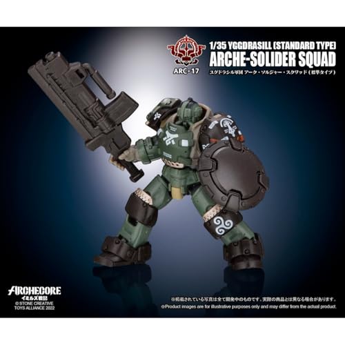 HiPlay TOY ALLIANCE 1/35 Scale Archecore ARC-17 Yggdrasil Corps Arc Soldier Squad (Standard Type) Action Figure, Painted and Assembled