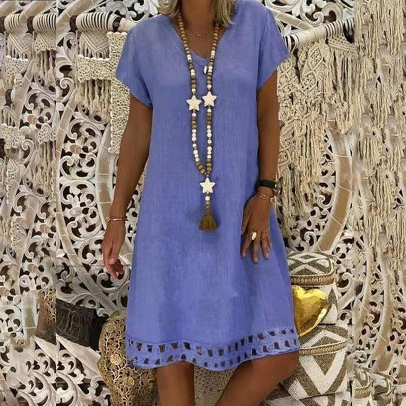 Trendy Women Lady Tank Top Mini Dress Floral Design For Summer Casual Parties