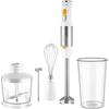 Sencor SHB 6301WH Immersion Blender - 5 In 1 - Whisk and Chopper Included - 1200 W - White