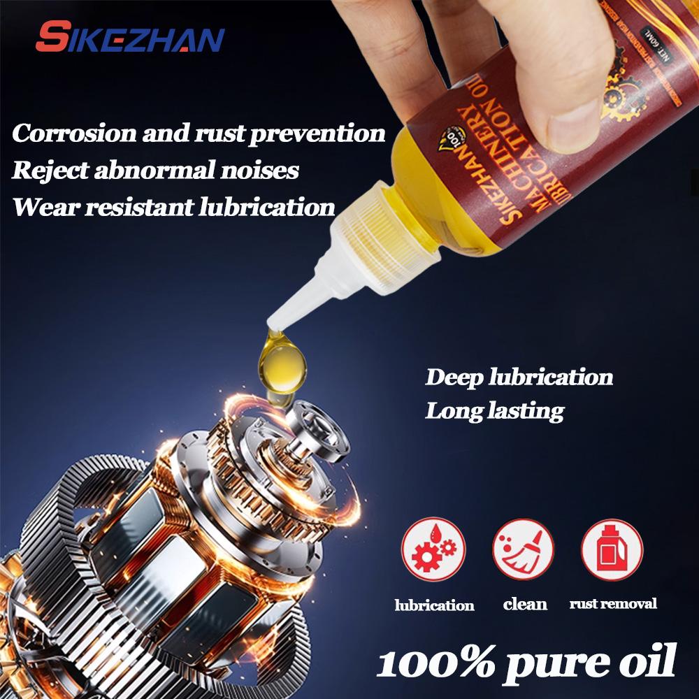 60ml Multi-Use Sewing Machine Lubricant Machine Gear Lubricating Oil Bicycle Sewing Oil for Door Hinge Sewing and Embroidery
