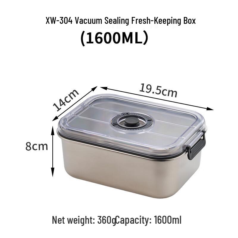 

RuHan 304 Stainless Steel Vacuum Food Storage Container