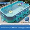 Hungry Wolf Glacier Blue Non-Inflatable Kids Swimming Pool