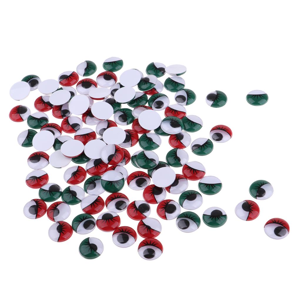 Buy 200pcs 15mm Colorful Plastic Eyeballs with Eyelashes for Kids DIY Craft Accs at affordable