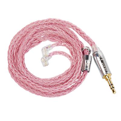 Yinyoo Kbear ST18 Kopfhörer, Verbesserung der Klangqualität, 16 Adern, versilbertes 5N-Upgrade-Kabel, versilberter Draht, QDC-Ersatzkabel, weicher Kopfhörer