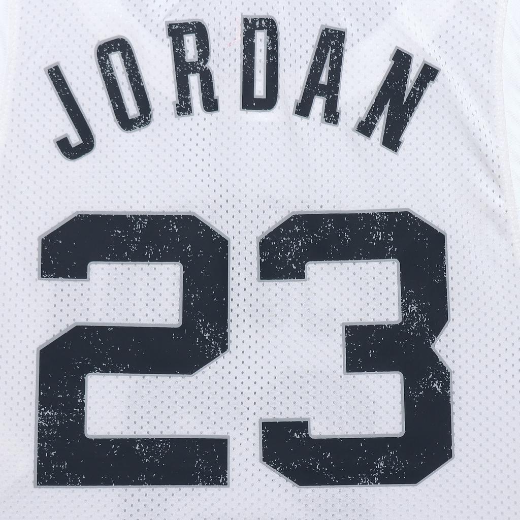 Jordan NBA DNA Distorted Mesh Chicago Bulls Basketball Breathable Loose Sports Vest Men Tops White CZ2499-100