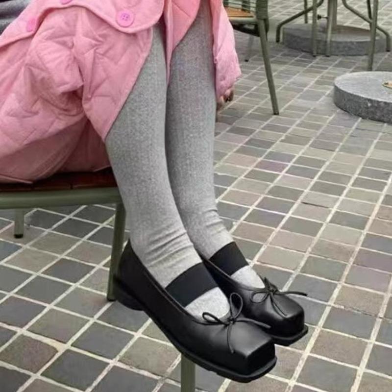Retro Shoes, Shallow-mouthed Square Toe Single Shoes, One-strap Thick Heel Single Shoes