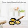 Cast Iron Hole Egg Pan Nonstick Breakfast Cooking Tool For Home Use