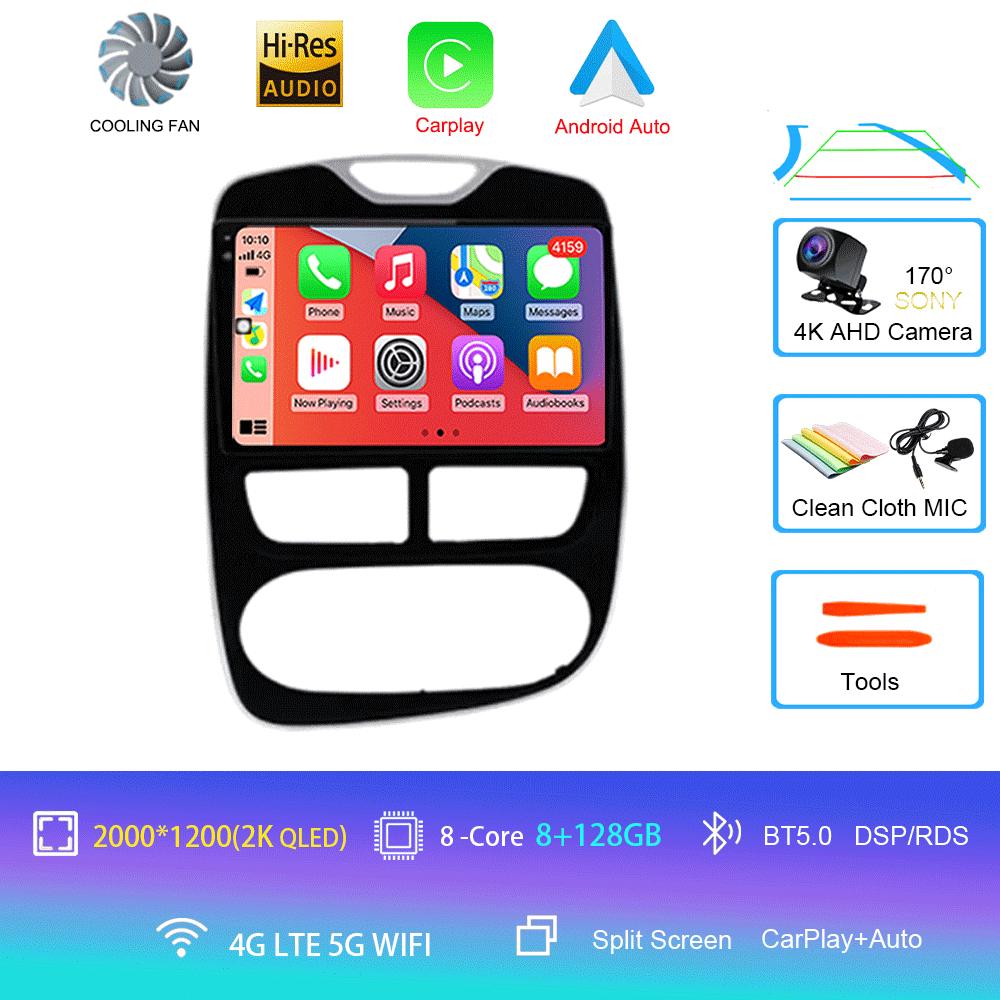 Android14 Car Radio For Renault Clio 4 2012-2016 Multimedia Video Player GPS Navigation Carplay &Android Auto 5G WIFI DSP BT5. 0