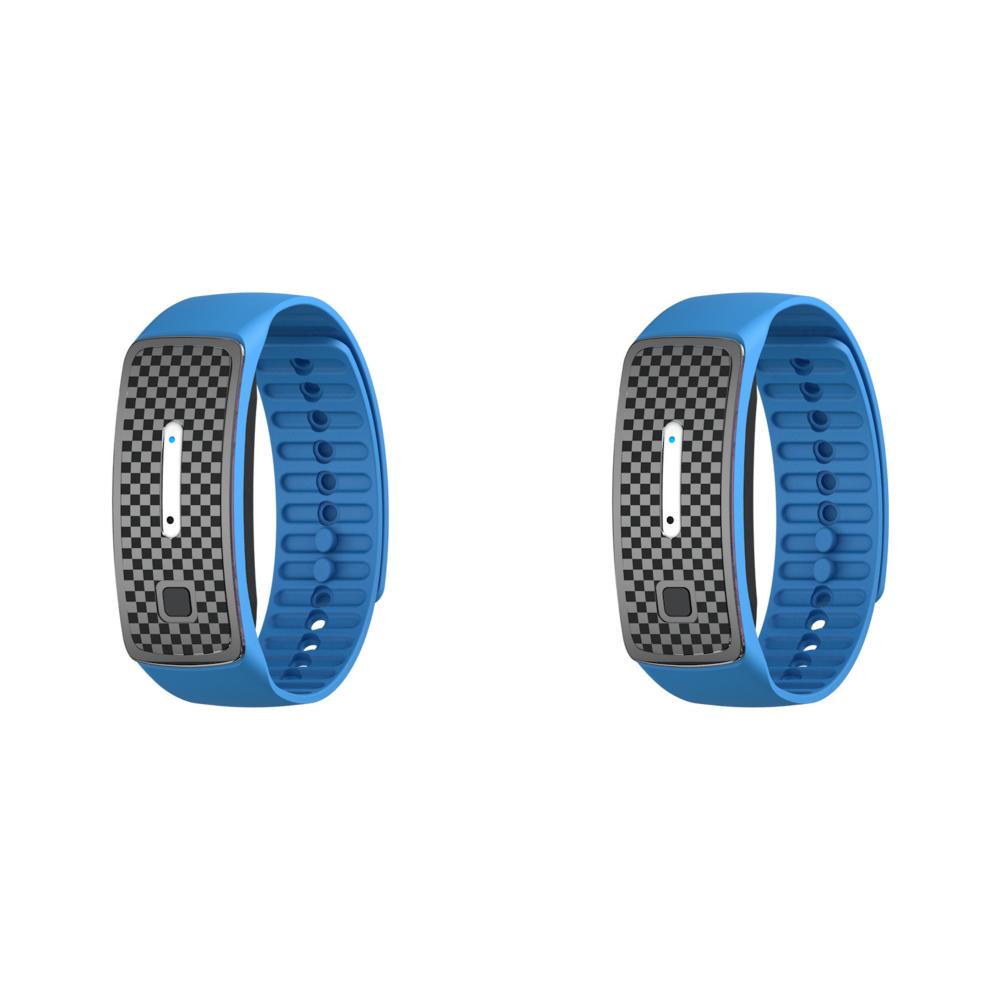 

T0# Portable Ultrasonic Mosquito Insect Repellent Band for Outdoor Activity (Blu