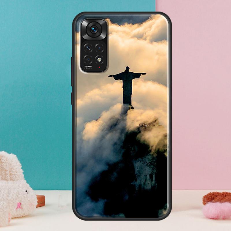Christian Jesus Case For Xiaomi Redmi Note 14 13 Pro 12 11 9 10 9S 10S 11S 12S Redmi 14C 13C 10C 12C Cover