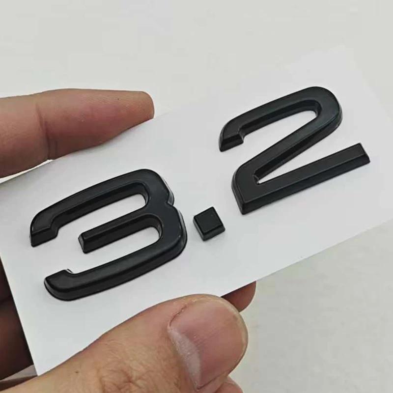 2026 3D ABS Car Letters Logo 2.4 3.6 3.8 4.2 TDI Sticker Rear Trunk Emblem Badge For 4UYUE A3 A4 A5 A6 A7 A8 Q3 Q5 Q7 Q8 Accessroies