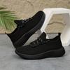 Women'S Breathable Anti-Skid Platform Stylish New Daily Wear Shoes Korean Running Shoes Black Athletic Shoes For Women Autumn
