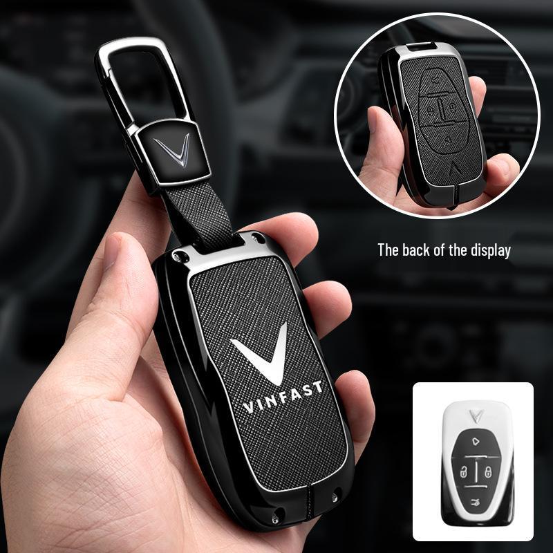 Vinfast Vietnam Car Key Case for Zhonghua V5/VF8 VF3/5/9 - Premium Bag with Buckle for Men
