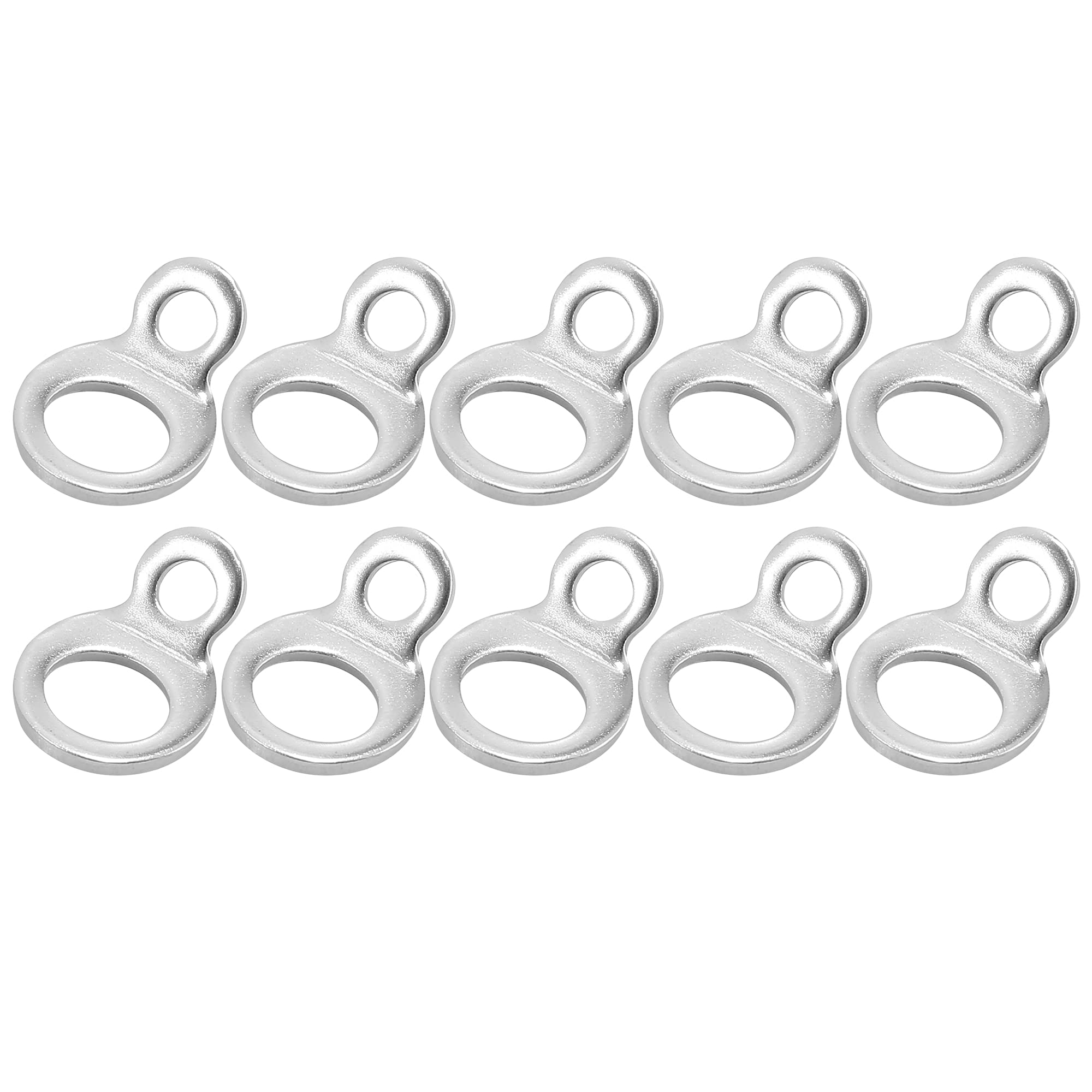 

Motoforti Tie Down Strap Rings Anchor Hook Strap Rings Stainless Steel for Garage Motorcycle ATV Truck 10pcs Silver Tone