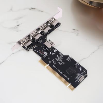 5 Ports USB 2.0 PCI Hub Controller Expansion Card 480Mbps Internal USB 2.0 PCI Card Desktop Converter Card NEC720101 Chipset
